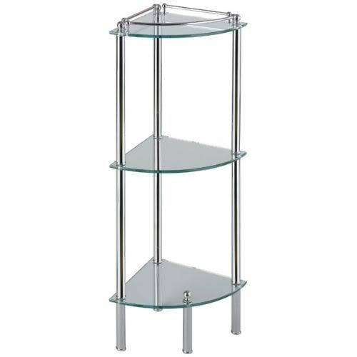 Corner Glass Shelf Kit (17 Image) Wall Shelves